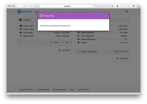 Getting Started — Syncthing documentation.